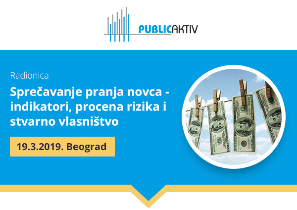 Sprečavanje pranja novca - indikatori, procena rizika i stvarno vlasništvo